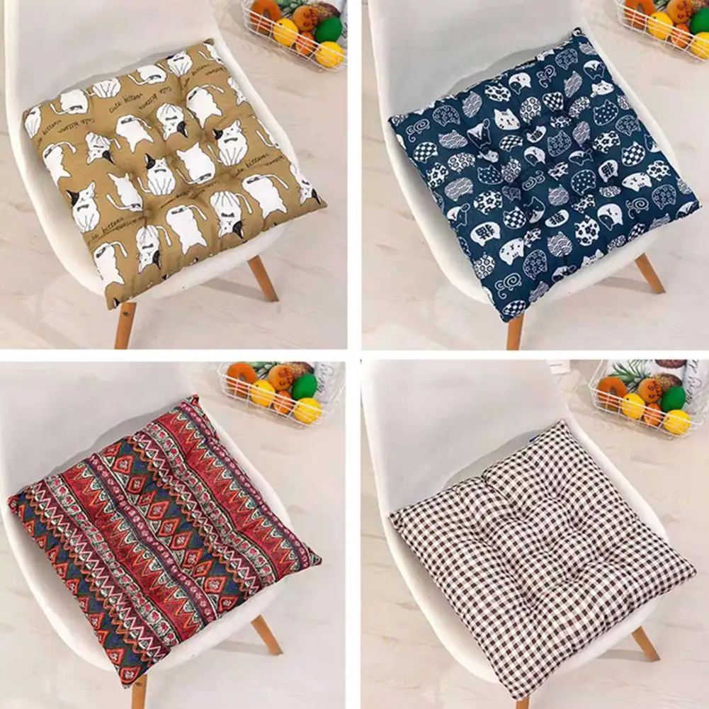 Tatami Sitting Cushion Comfortable Square Seat Cushions for Home Office Anti-slip Breathable Thickened Padded Mats for Chairs