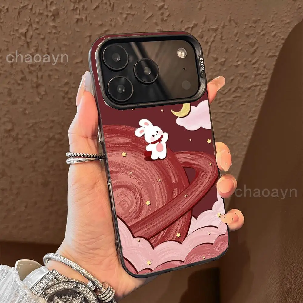 

Rabbit Moon Phone Case case for iPhone17 16 15 14 13 12 11 Pro/ Max/Plus shock-proof rear cover anti-fingerprint