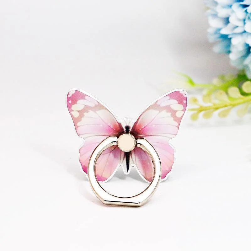 1pc Luxury Universal Beautiful Butterfly Mobile Phone Handle Holder Suitable Mobile Phone Ring Holder Mobile Phone Holder
