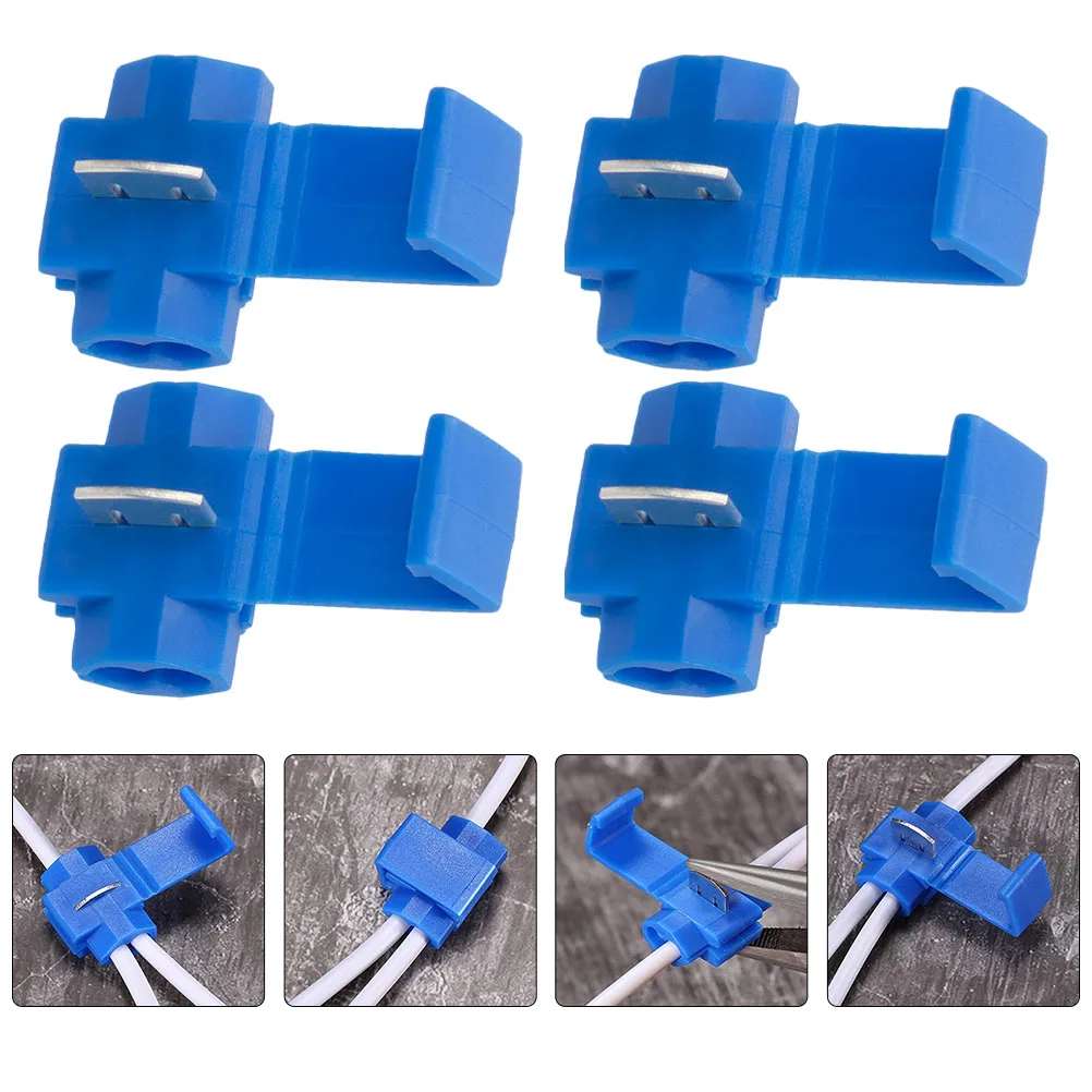 

100pcs Wiring Terminals Quick Splice Connectors for 18 14 Gauge Wires Crimp Snap Cable Joiner PP Copper