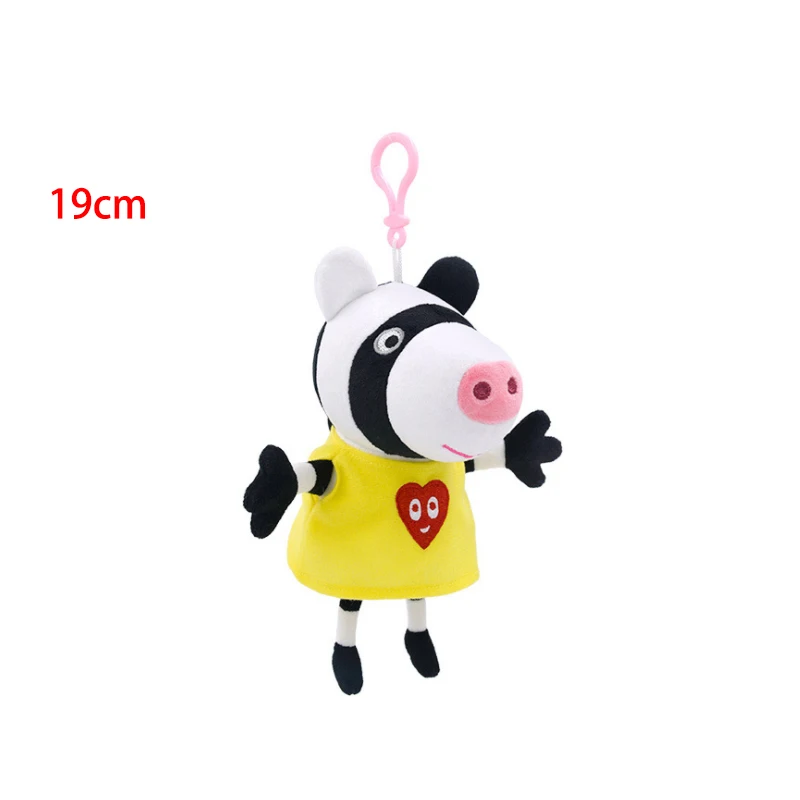 19cm Peppa Pig Page Stuffed Toys Cartoon Character Dennie Emily Susie Candy Soft Stuffed George Doll Children's Birthday Gifts