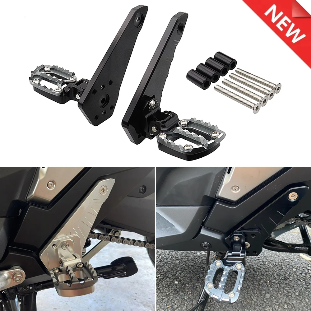 

Motorcycle Accessories Folding Rear Foot Pegs Footrest PassengerFor HONDA X-ADV 750 X ADV 750 XADV750 XADV 750 2021 2022