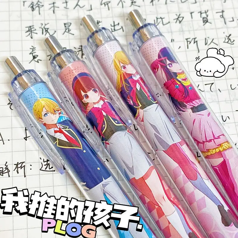 Anime Oshi no Ko 0.5mm gel pen Black ink Ballpoint Pen School Supplies MHoshino Ai Cho Hoshino Aquamarine Kurokawa Akane