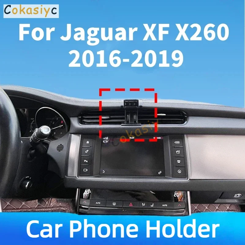 For Jaguar XF X260 2016 2017 2018 2019 Car Phone Holder Special Fixed Bracket Wireless Charger For Car Auto Interior Accessories