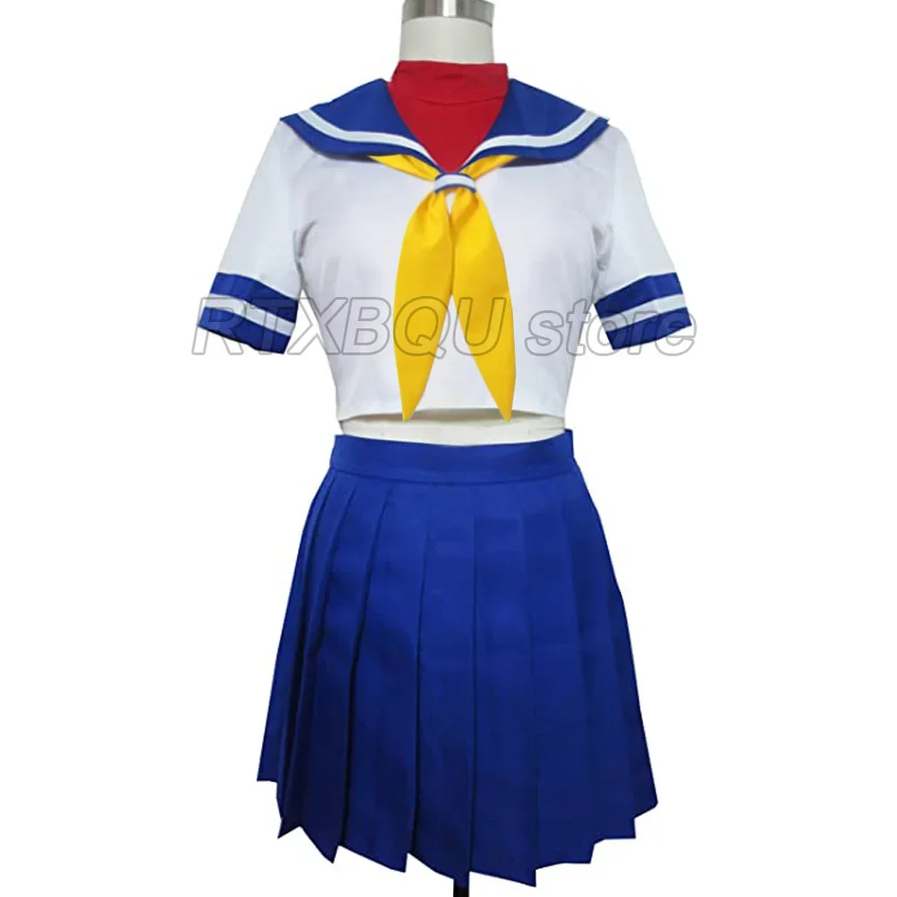 

Anime-Sakura Kasugano Cosplay Costume Shirt Skirt Tops Gloves Halloween Set For Girl Women Custom-made