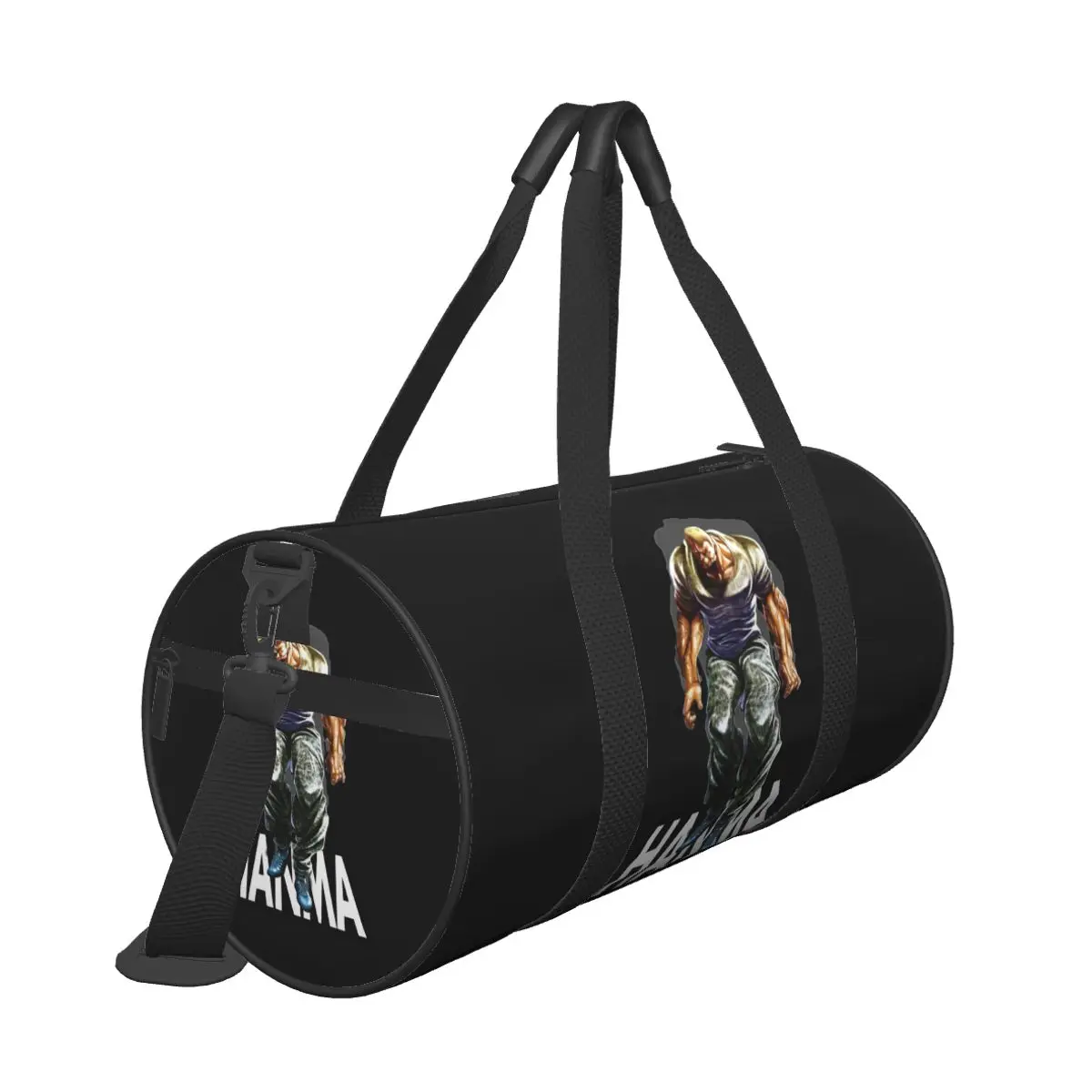 HANMA Travel Bag Baki the Grappler Casual Sports Bags Large Novelty Gym Bag Couple Pattern Portable Fitness Bag