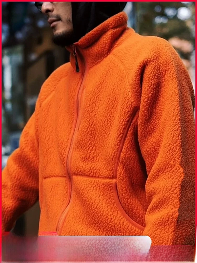 

Уличная ветрозащитная теплая куртка на подкладке Thiened Fce на осень и зиму, мужское повседневное пальто со стойкой на молнии