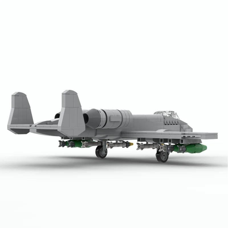 طائرة Moc اللبنات A-10 الصاعقة II 1:48 مقياس التكنولوجيا وحدات الطوب نموذج هدايا عيد الميلاد اللعب لتقوم بها بنفسك مجموعات الجمعية #3