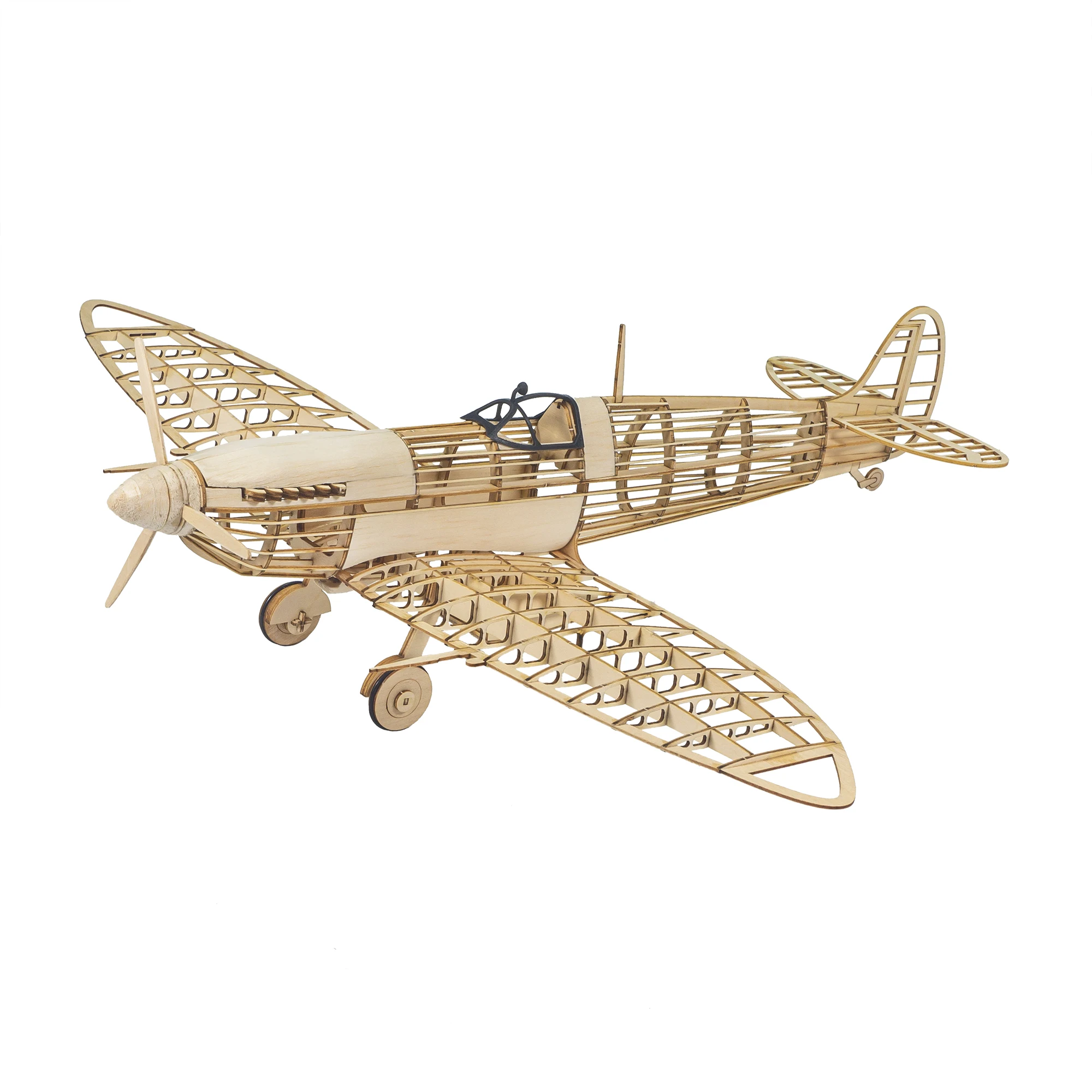 

Dancing Wings Hobby New 1:25 Spitfire Fighter Static Model DIY Wooden Toys 3D Puzzle Christmas Gift Airplane Model