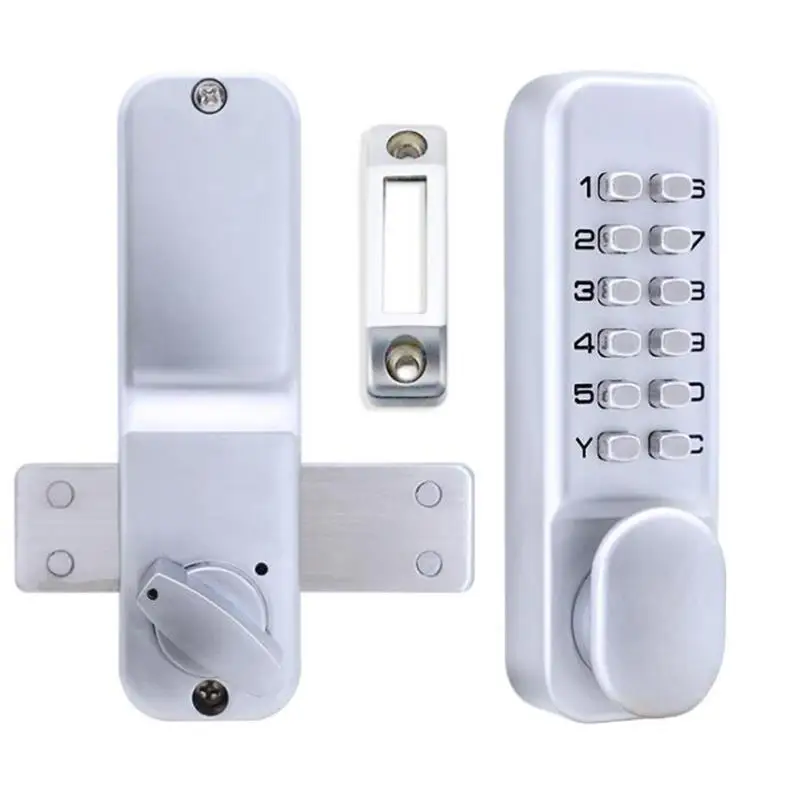 À prova d'água Exterior Bloqueio Portão Abridor, Código Keyless Mecânica Código Digital Door Lock, Jardim ao ar livre, Porta de madeira Home