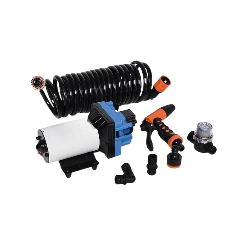 

12V Electric Diaphragm Pump 4.5GPM Car Cleaning Pump 24V High Pressure Car Wash Cleaning Carpet Cleaning Kit