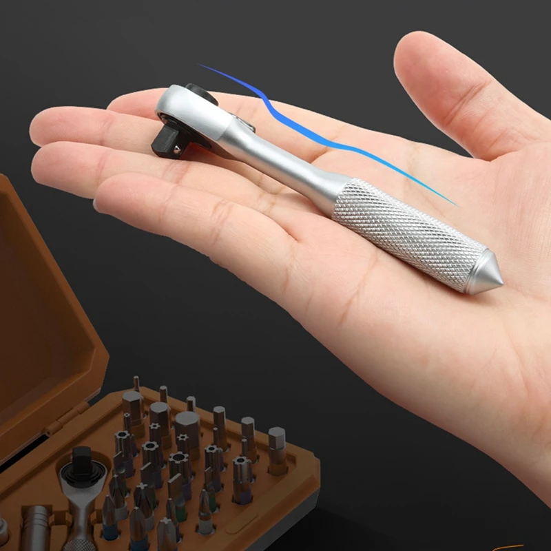 BAAG-ドライバーキット 42 1 ラチェットトルクレンチ磁気ドライブセット延長ロッド付き、家具修理ツールに最適