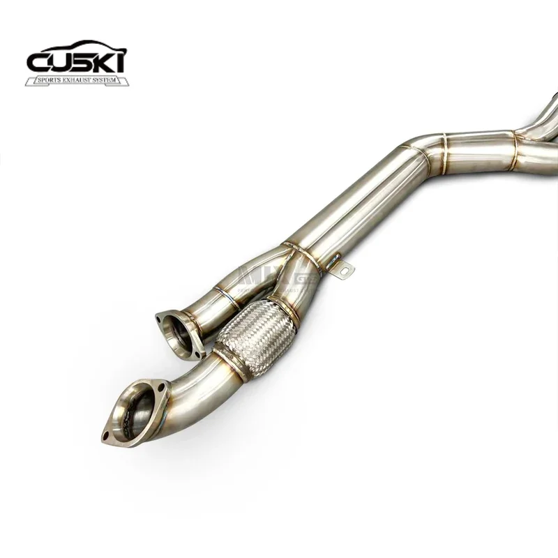 Suitable for BMW M3/M4 BMW G80/G82  equal length resonant tube middle section Stainless Steel Automotive Exhaust Parts