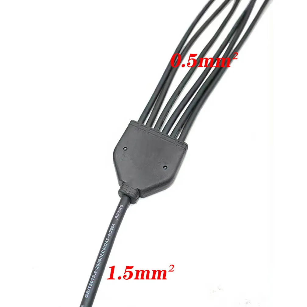 2 Pin Y-type Electrical Splitter 1 to 2 3 4 5 6 with Wire Connectors Cable Waterproof Connector Outdoor Led Strip IP68