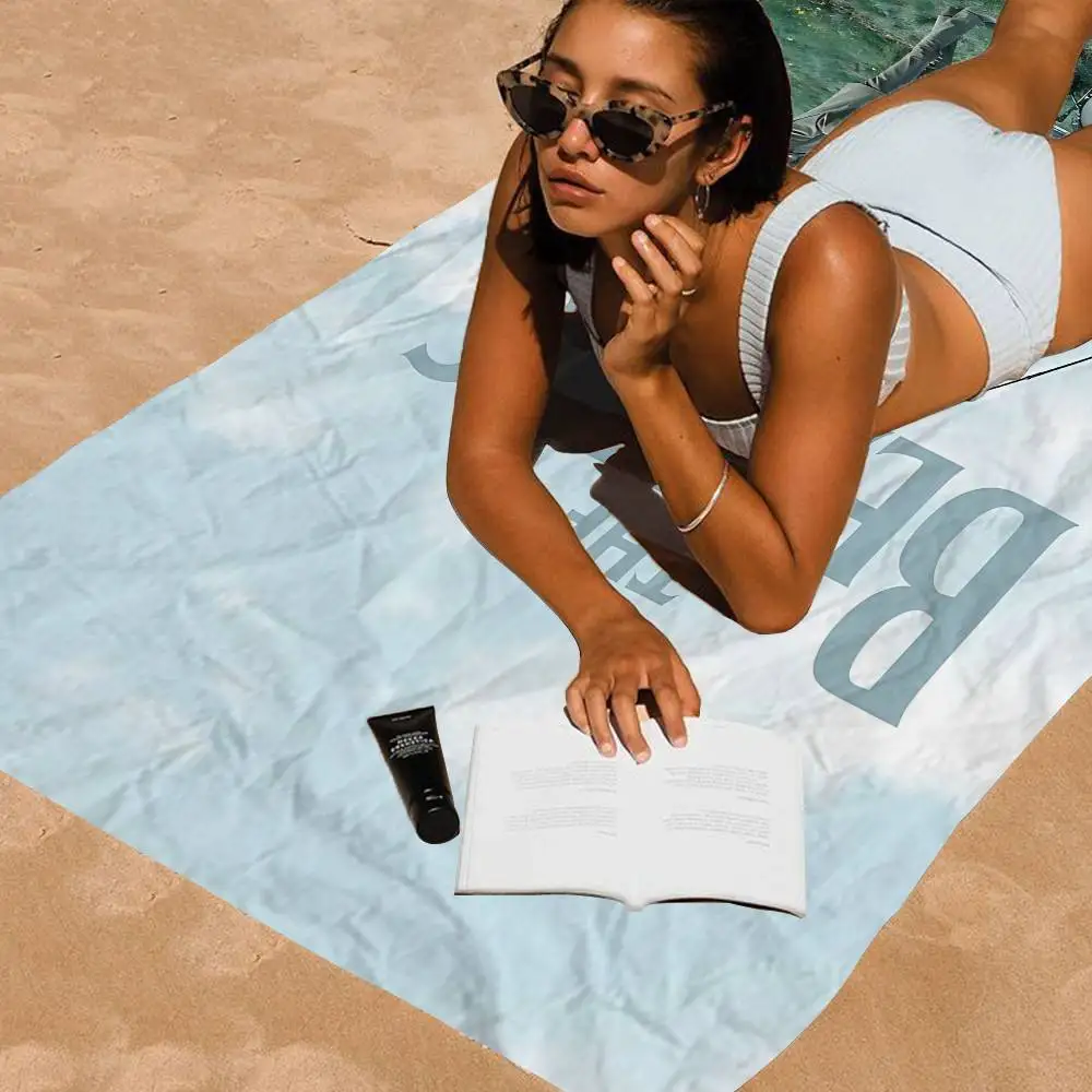 Vintage Famous Rock Band T-he-b-beatles Microfiber Blanket Drying Beach Towels Oversized Printing Absorbent Pool Towel Blanket