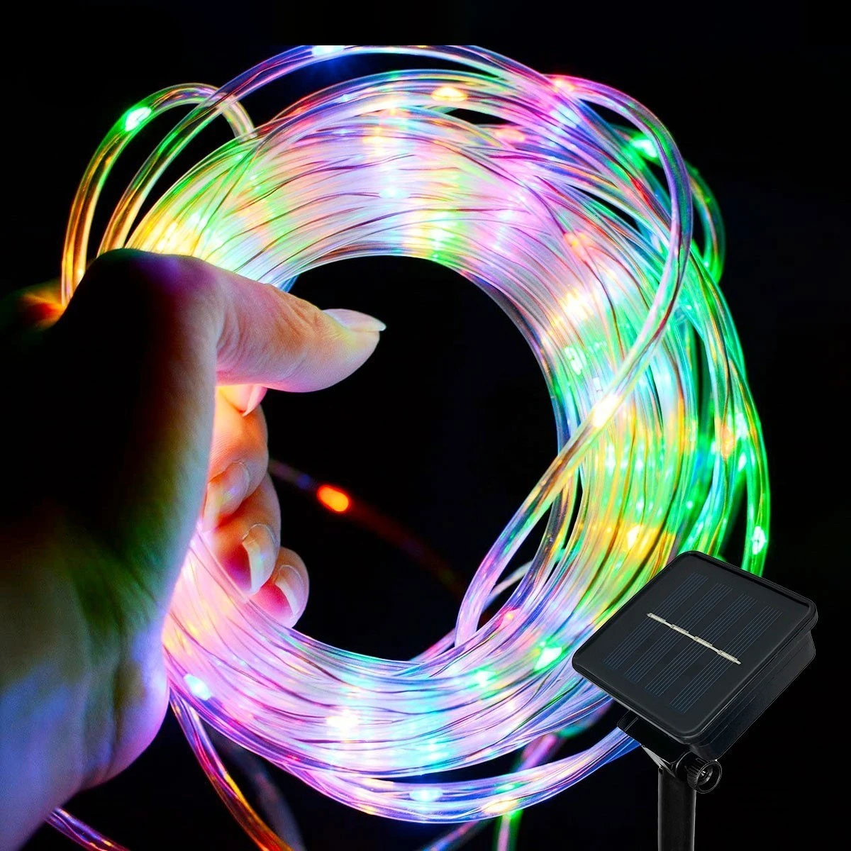 

2pack Solar Led Lights Outdoor Garden Christmas Decoration Garland Xmas Solar Rope String Light Fairy Strip 20M 200LEDs New Year