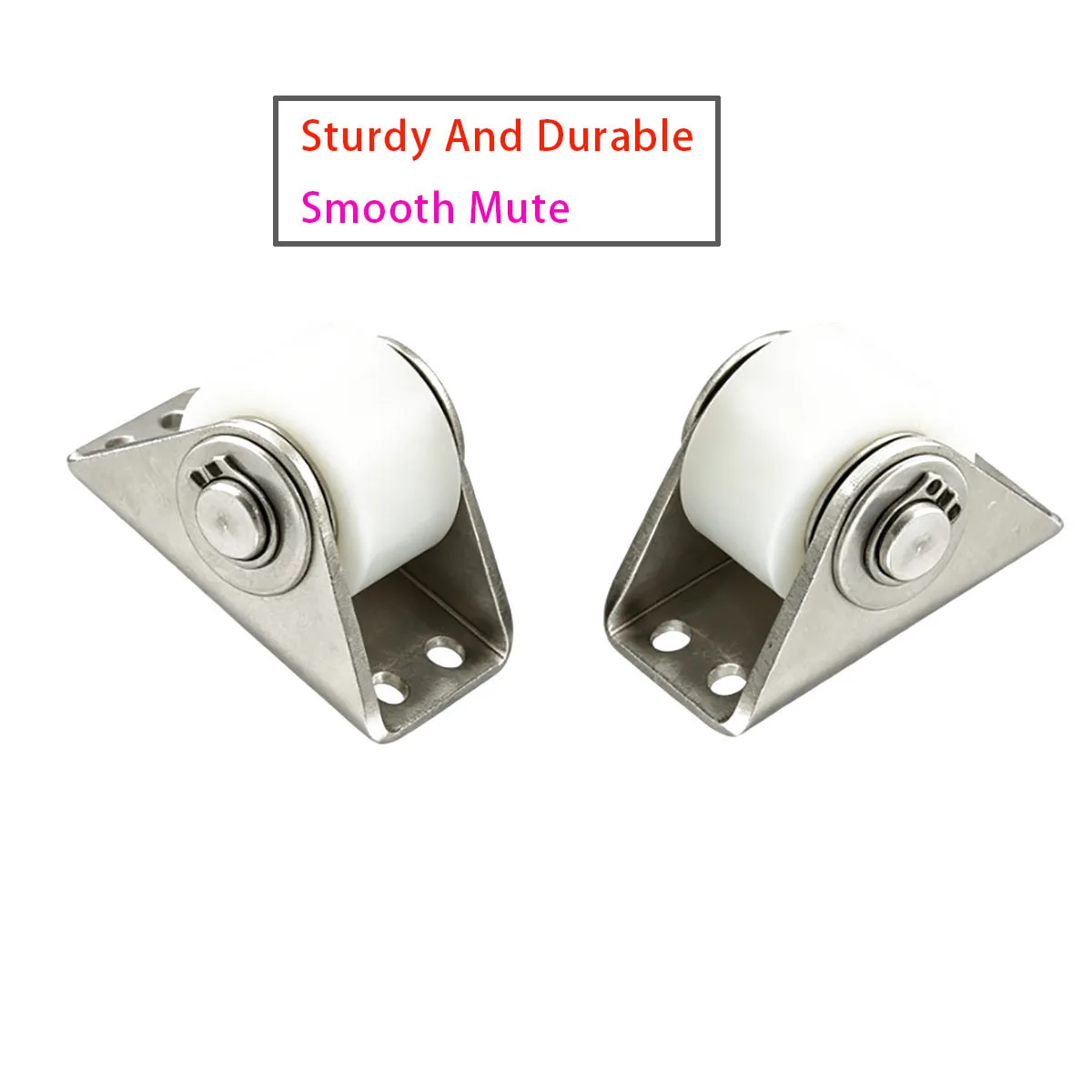 304 SS Bearing, Small Fixed Roller for Cabinet Machinery Sliding Mini Nylon Guide Pulley with