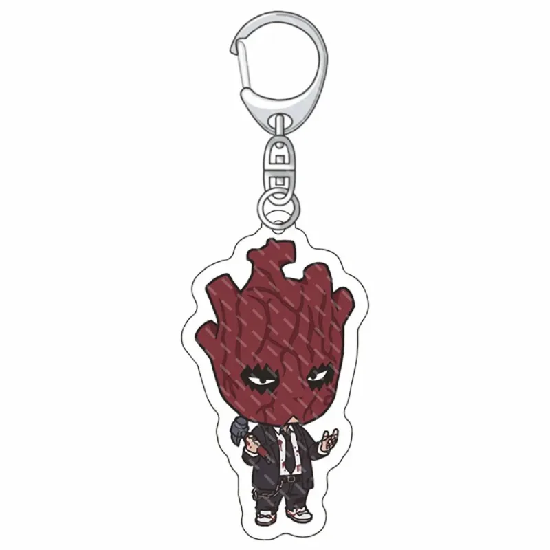 5.5 ซม./2.17in Dorohedoro อะนิเมะอุปกรณ์ต่อพ่วงพวงกุญแจ Caiman อะคริลิคตัวเลขแขวนตกแต่งน่ารักชุดพัดลมของขวัญของสะสม