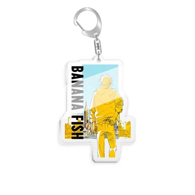 Anime BANANA FISH Keychain Acrylic Cosplay Figures Keyrings for Bag Car Key Chains Cartoon Women Men Jewelry Gift Accessories