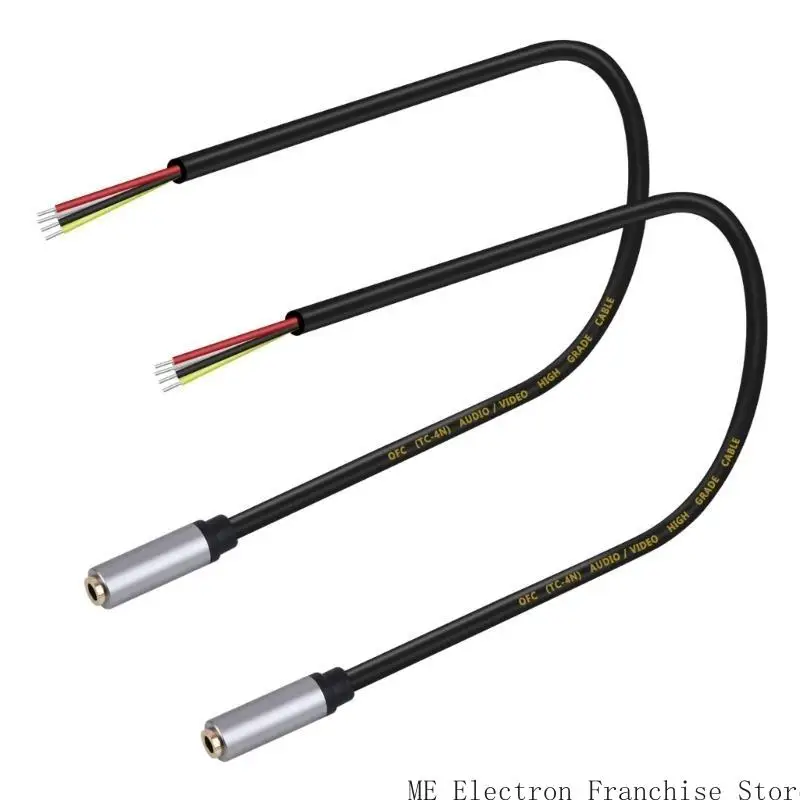 T5EA 3.5mm雌プラグからTRRSステレオベアワイヤー聴覚コードイヤホンマイク用