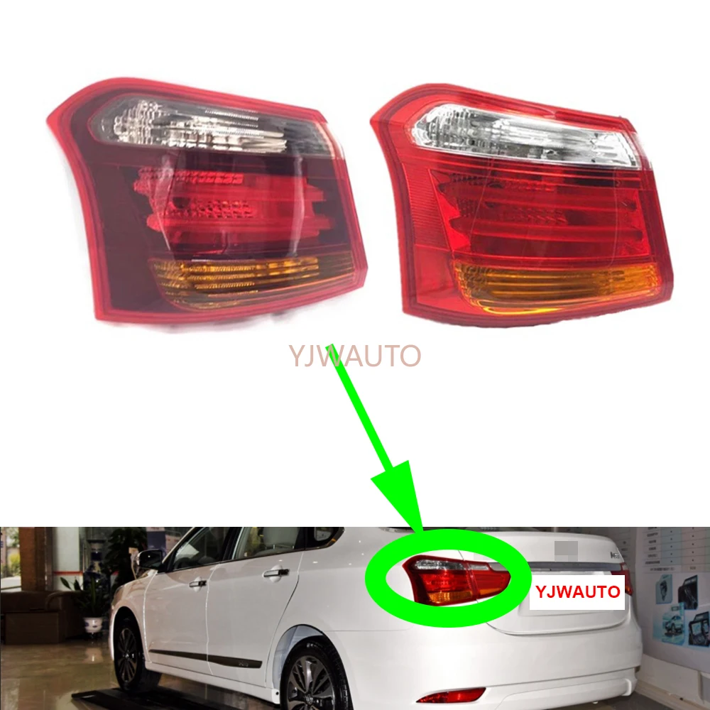 

For DFAC Dongfeng Aeolus A60 2016-2018 Taillamp Assembly Car Taillights Rear Turning Signal Brakelights Lamp Rear Bumper Light