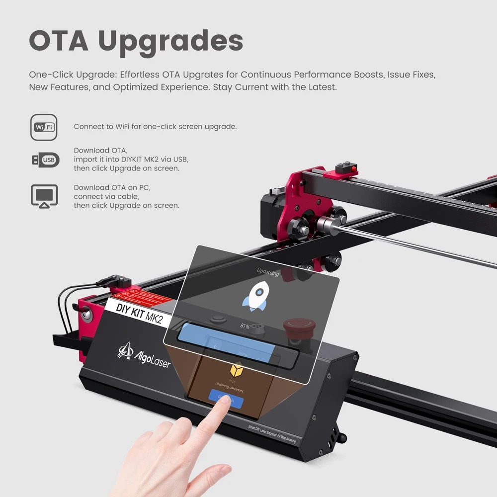 

DIY KIT MK2 10W Engraver with Air Assist Nozzle High Precision Engraving Cutting Machine for Wood Logo DIY