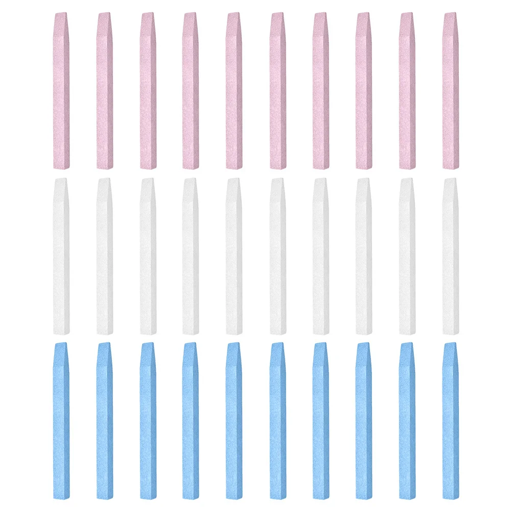 30Pcs Stein Nagel Dateien Stick Starke Abrieb Widerstand Professionelle Häutchen Pusher Maniküre Pediküre Puffer Nagel Pflege Werkzeuge