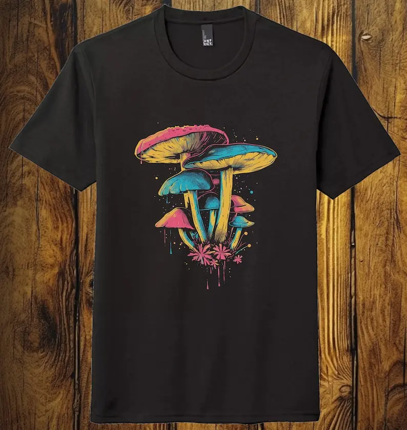 

Retro Drippy Mushroom Shirt