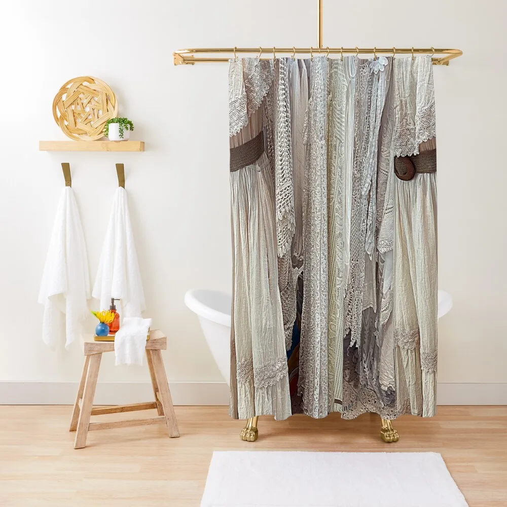 

Vintage dresses in Cream Shower Curtain Bathtub Luxury Bathroom Shower Shower For Bathroom Waterproof Curtain
