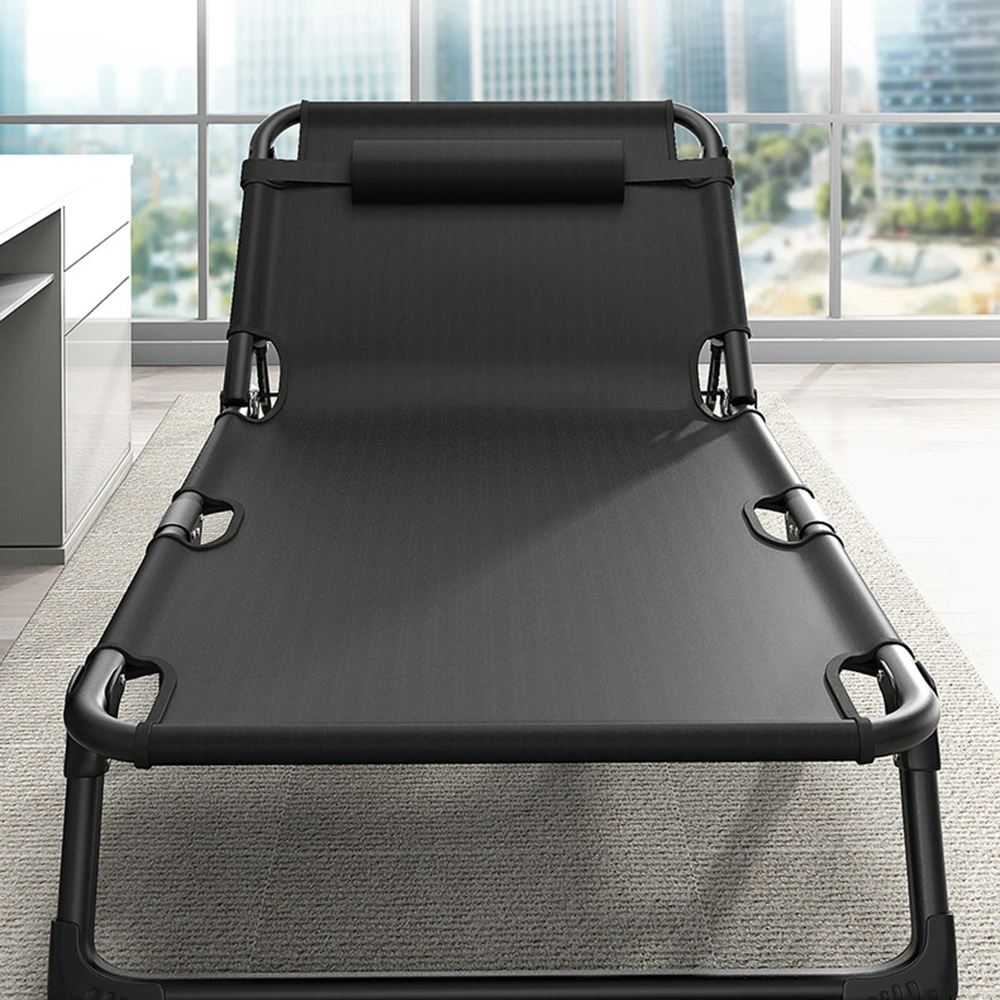 1 Pcs Office nap lounge chair Camping bed Beach lounge chair Accompanying lounge chair Folding bed Multi functional lounge chair