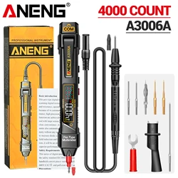 ANENG A3006A Digital Pen Multimeter 4000Counts AC/DC Voltage Non-contact Inductive Electricity Hz Diode Resistance Tester Tools