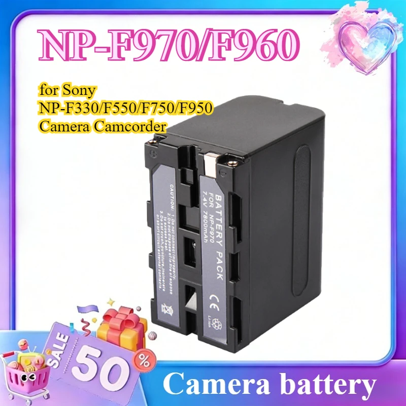 NP-F970/F960 7.4V 7800mAh Fully Decoded Battery for Sony NP-F330/F550/F750/F950 Camera Camcorder