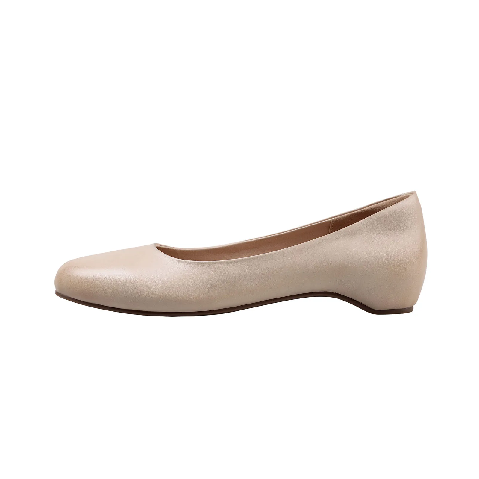 

Arden Furtado 2025 Spring cowhide Middle heel small leather shoes Round toe Pull-on Increased Internal Single shoe Wedges Pump