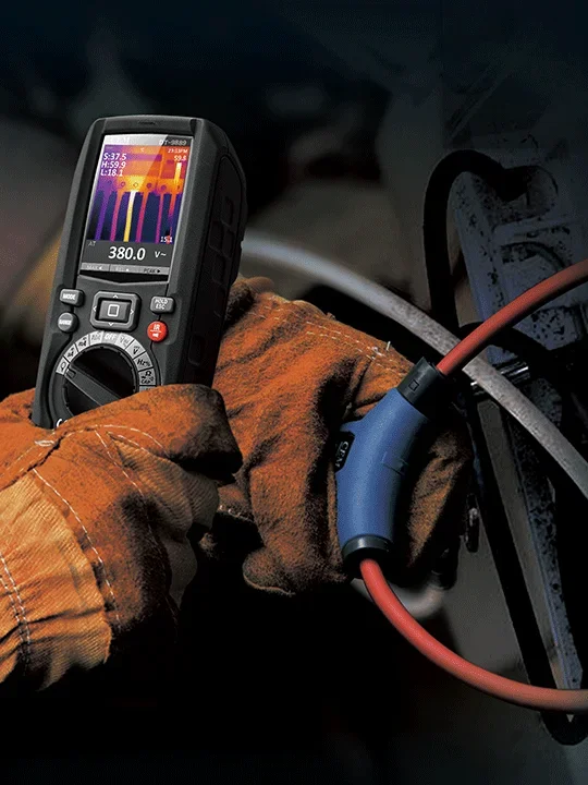 Professional True RMS Industrial q Multimeter with InfraRed Thermal Imager