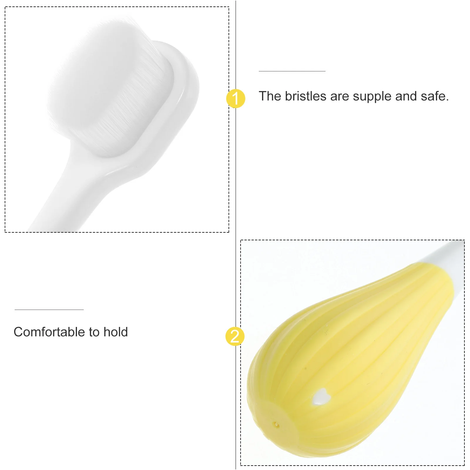 

Toddler Toothbrush Kids Soft Bristles Long Handle Easy Grip Manual Toothbrush for Children Cute Lovely Kids Teeth Brush