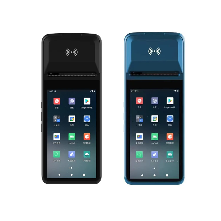 Máquina Pos de facturación portátil Senraise H8 NFC 4G WIFI Android con impresora terminal de 58 mm