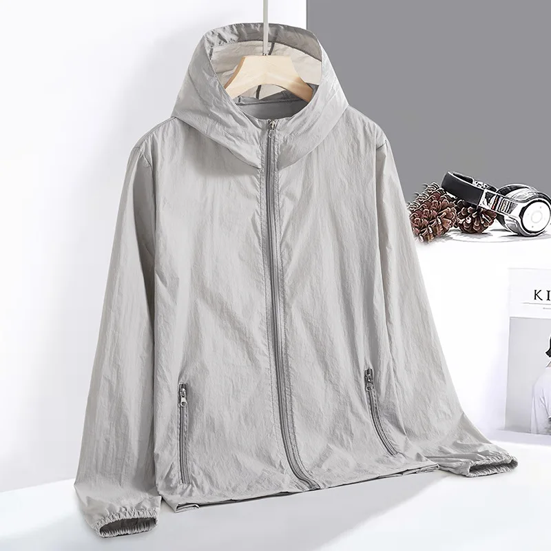 2026 New Ice Silk Sun Protection Shirt for Men and Womensummer UV-proof Breathable Thin Fishing and Sports Sun Protection Jacket