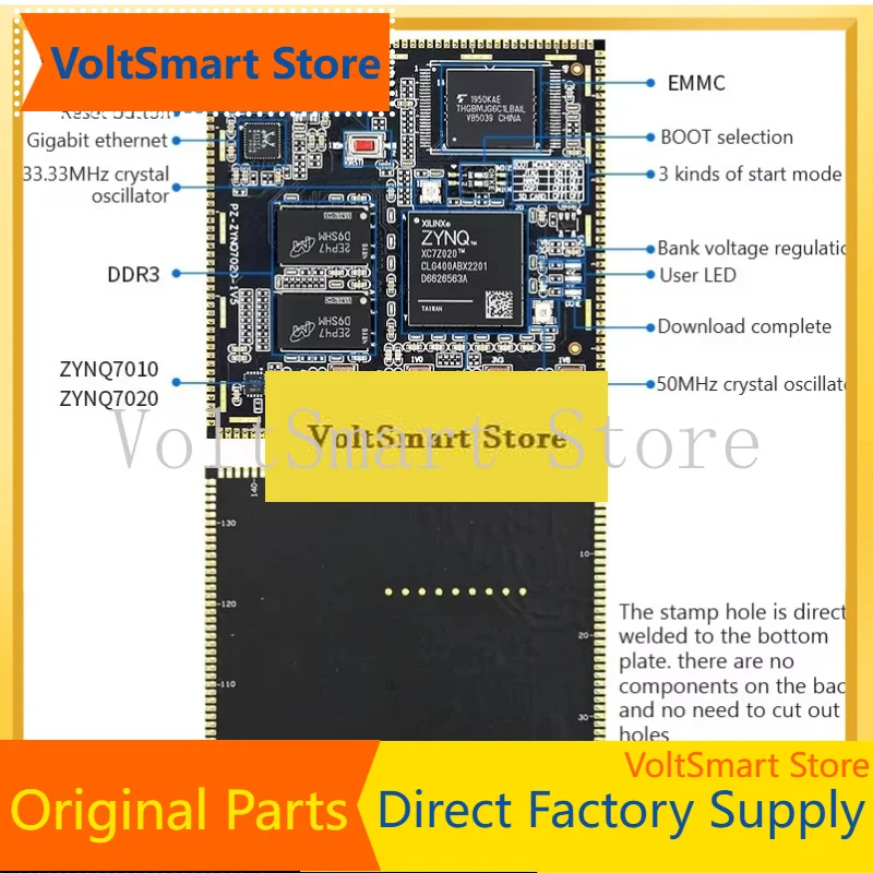 VoltSPZ7010-SOM/PZ7020-SOM Development Board Kit - XC7Z010/XC7Z020 FPGA Equipped ZYNQ 7000 ARM SoC Core Supported With PCIE
