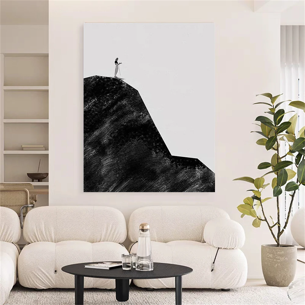 Canvas Painting Palette Knife Gold Texture Caudros Decor Acrylic Figure Oil Painting For Living Room Home Decor Wall Art Picasso