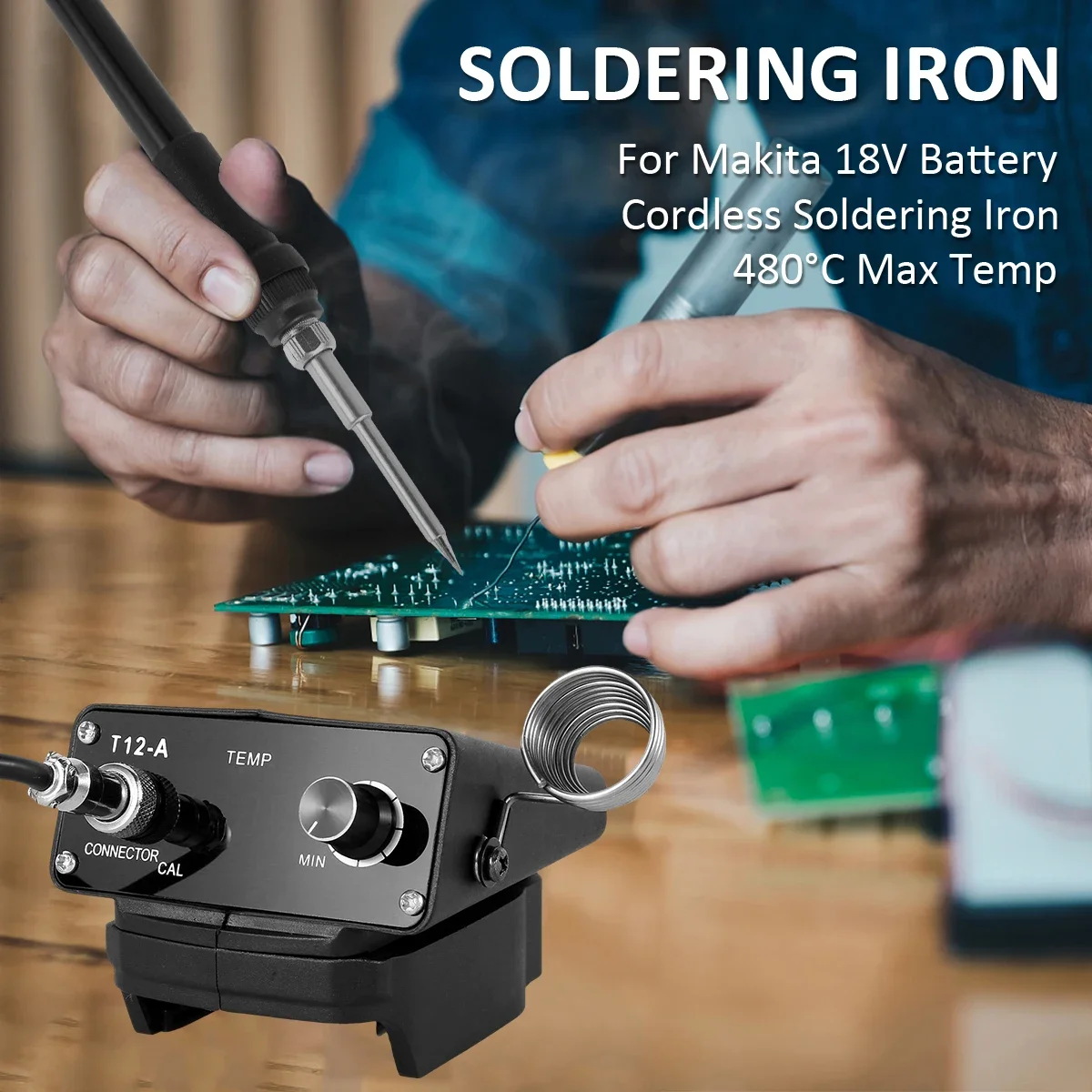 500W 480 °C Besi Solder Elektrik Tanpa Kabel Portabel Multifungsi Mesin Las Listrik DIY Rumah Tangga untuk Baterai Makita 18V