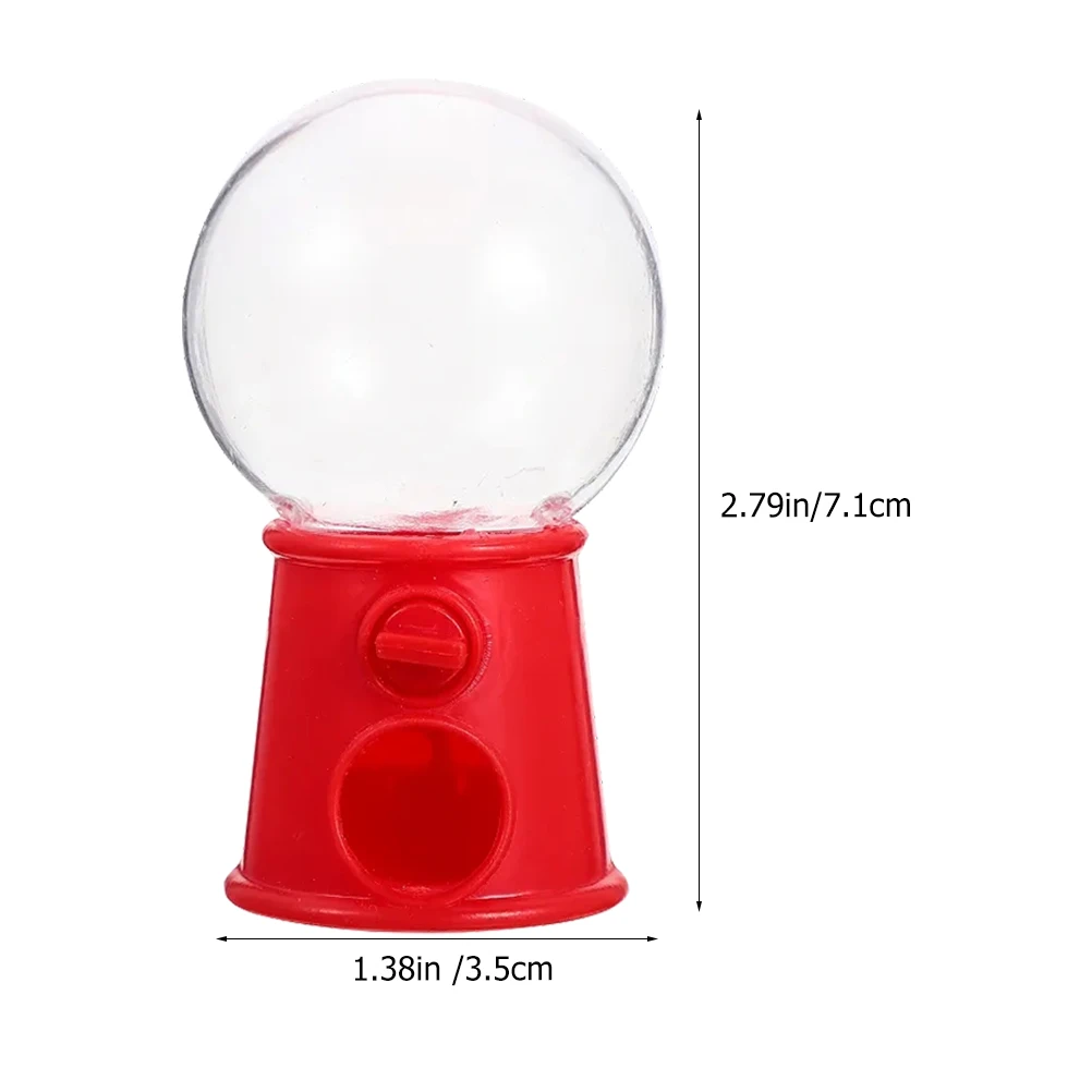 10 قطعة آلة گمبال صغيرة الألوان الزاهية موزع بلاستيكي قابل لإعادة الاستخدام مواد آمنة آلة الحلوى صناديق تغليف الهدايا كعكة