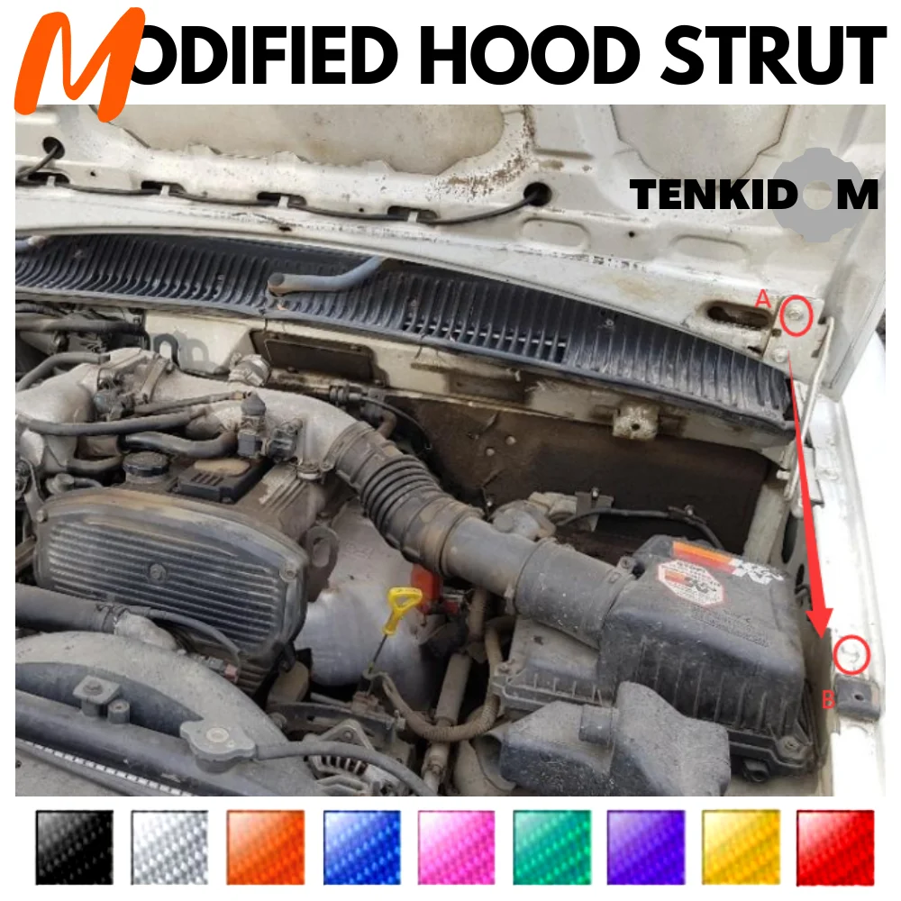 Front Hood Struts for Kia Sportage NB-7 1993-2004 Shock Lift Supports Bonnet Gas Dampers Springs No-Drill