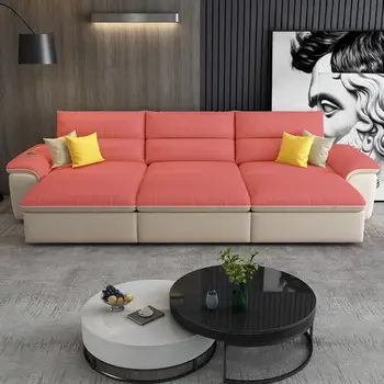 設計師真皮沙發床豪華兩用折疊懶人沙發床3座沙發床家具家居 8 最佳銷售 三人沙發床 - №8