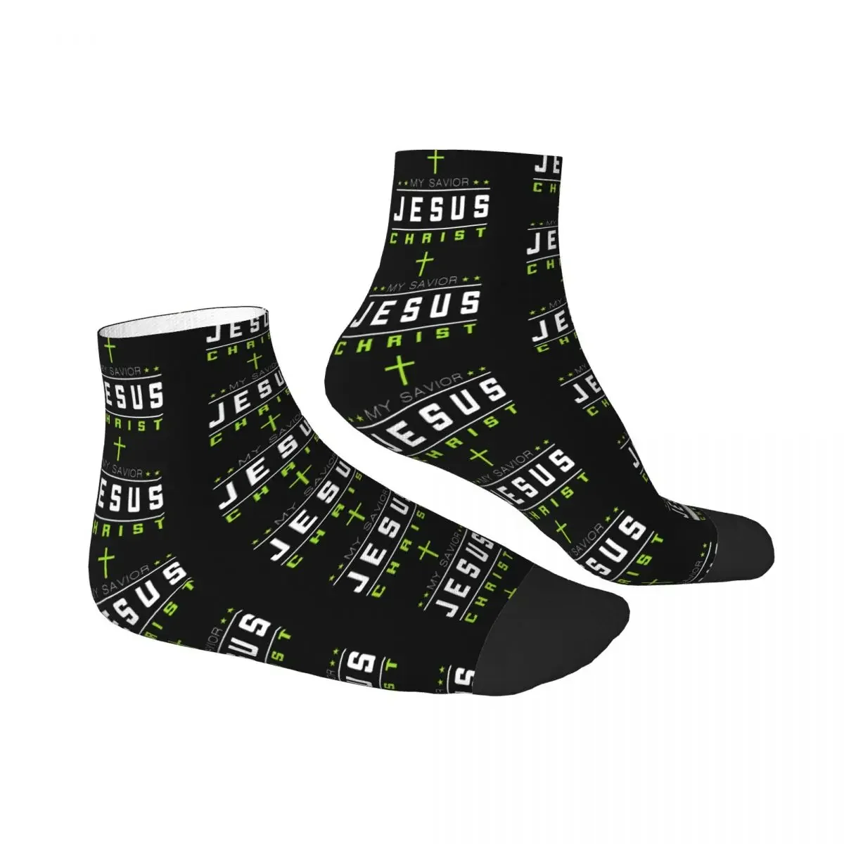 Katholische Jesus-Socken, Harajuku, superweiche Strümpfe, Ganzjahres-Socken, Zubehör für Weihnachtsgeschenke für Männer und Frauen