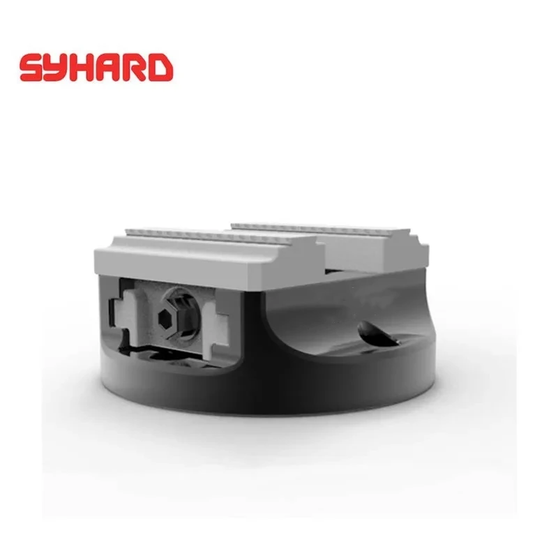 D125 ปากกาจับชิ้นงานตั้งศูนย์ในตัว 5 เพลา 45 °   ฟันเลื่อยสําหรับเครื่อง CNC 4 เพลาเครื่องมือติดตั้งการเปลี่ยนแปลงอย่างรวดเร็ว