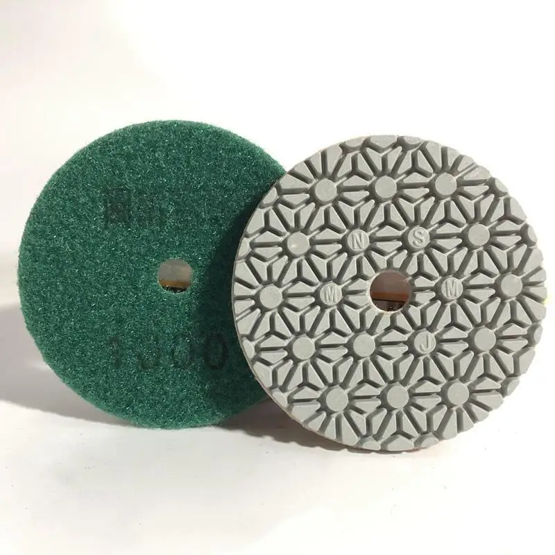 1 Stück 3 Zoll 4 Zoll Diamant-Nasspolierpads Granit Marmor Beton Stein Polierwerkzeuge Schleifscheiben Rad 30 # - 3000 # Ausdauer – Detail 15