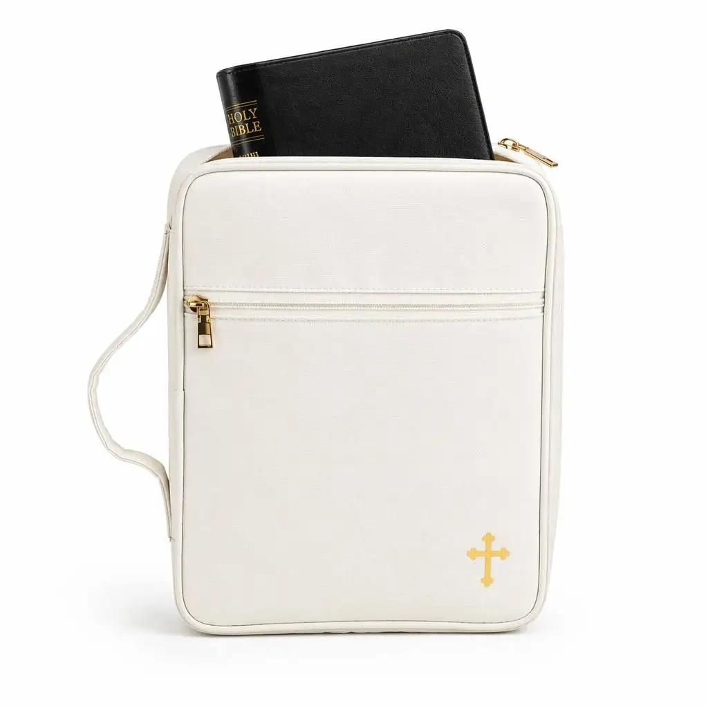 Fireproof Bible Cover Bag Waterproof Protective Scripture Book With Handle for Church Worship Customizable Special Purpose Bags