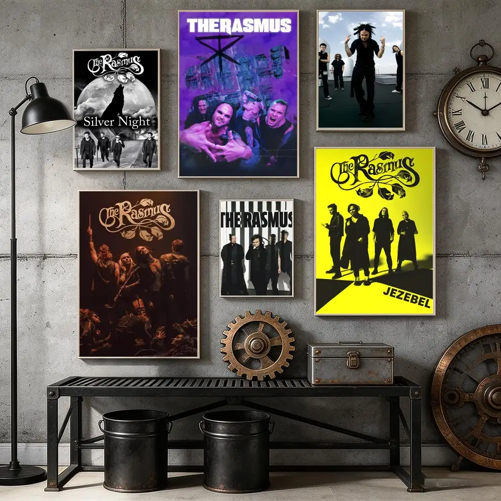 Póster de la banda Rock The R-Rasmus, pegatina artística para pared de bar en casa, Mural autoadhesivo impermeable para decoración de sala de estar y dormitorio