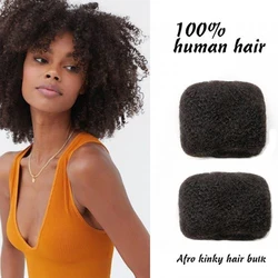 Cabello humano Afro rizado a granel, 8 pulgadas, 100% Kinkys, extensiones de Rastas, crea rastas