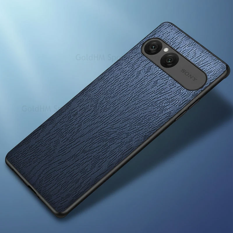 

Wood Leather Texture Shockproof Case For Sony Xperia 10 VII Ultra Thin Soft Protection Back Cover Xperia 1 VII 10 VI 1 V 10 III